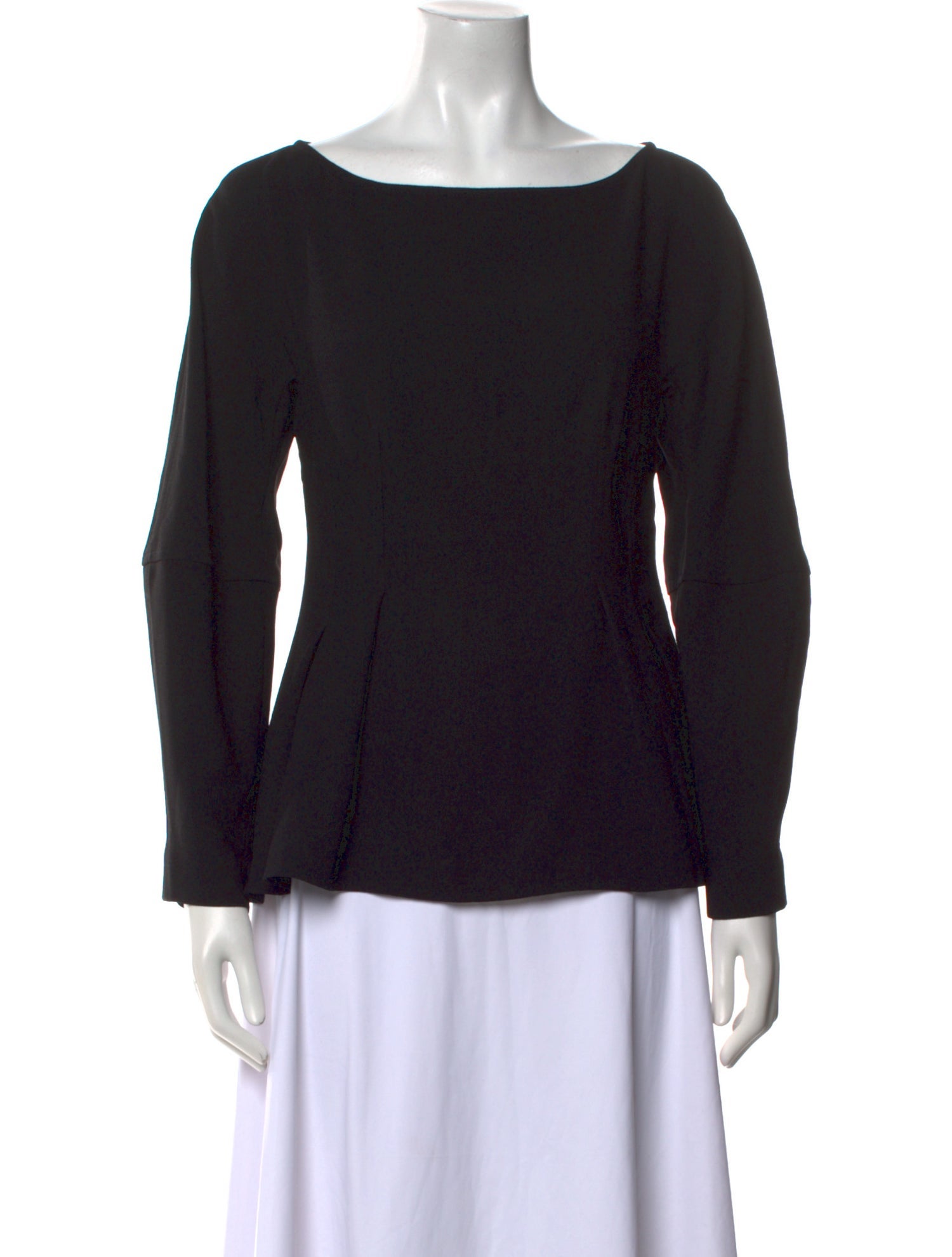 Proenza Schouler Bateau Neckline Long Sleeve Blouse