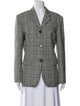 Proenza Schouler Wool Plaid Print Blazer