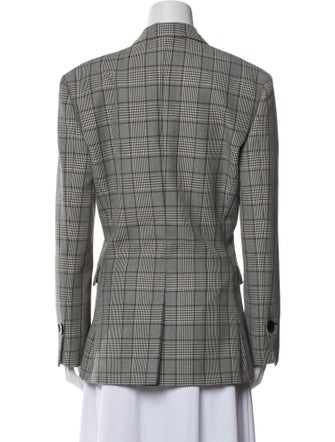 Proenza Schouler Wool Plaid Print Blazer