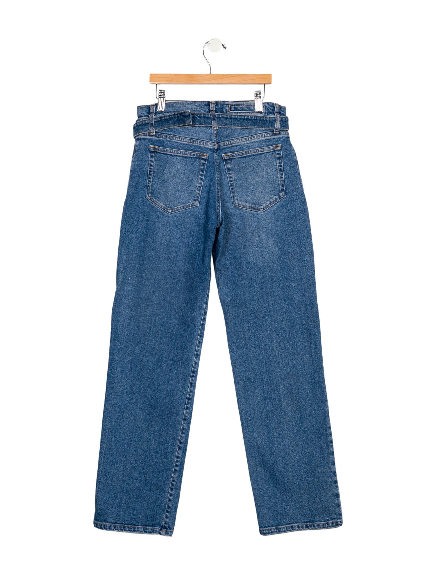 Proenza Schouler Mid-Rise Straight Leg Jeans