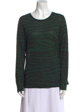 Proenza Schouler Striped Scoop Neck Sweatshirt