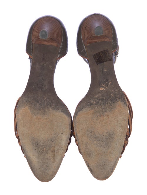 Proenza Schouler Patent Leather Animal Print T-Strap Pumps