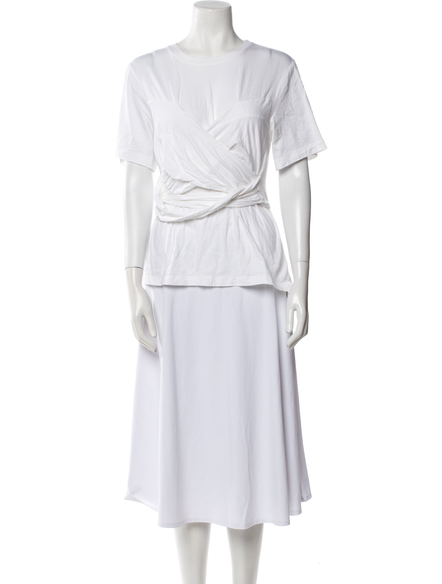 Proenza Schouler Bateau Neckline Short Sleeve Top