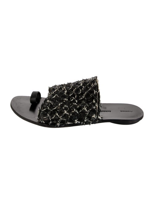 Proenza Schouler Leather Printed Slides
