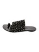 Proenza Schouler Leather Printed Slides