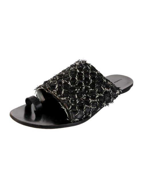Proenza Schouler Leather Printed Slides