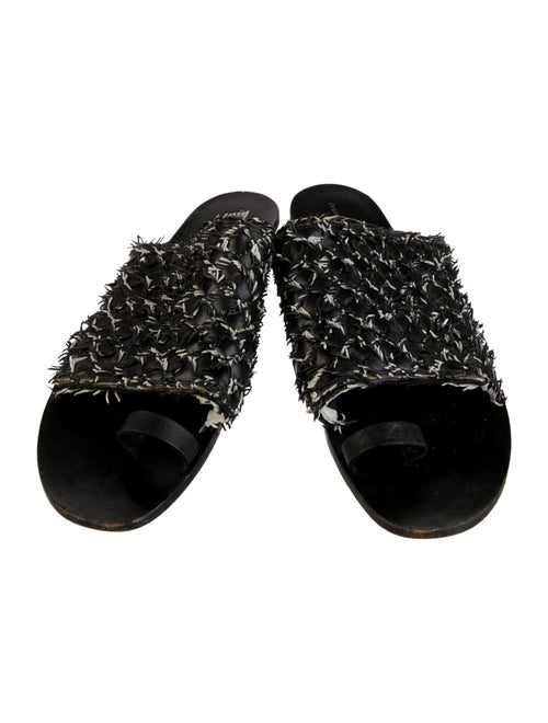 Proenza Schouler Leather Printed Slides