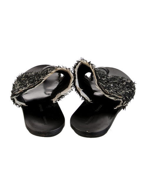 Proenza Schouler Leather Printed Slides