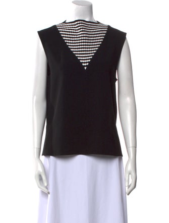 Proenza Schouler Bateau Neckline Sleeveless Top
