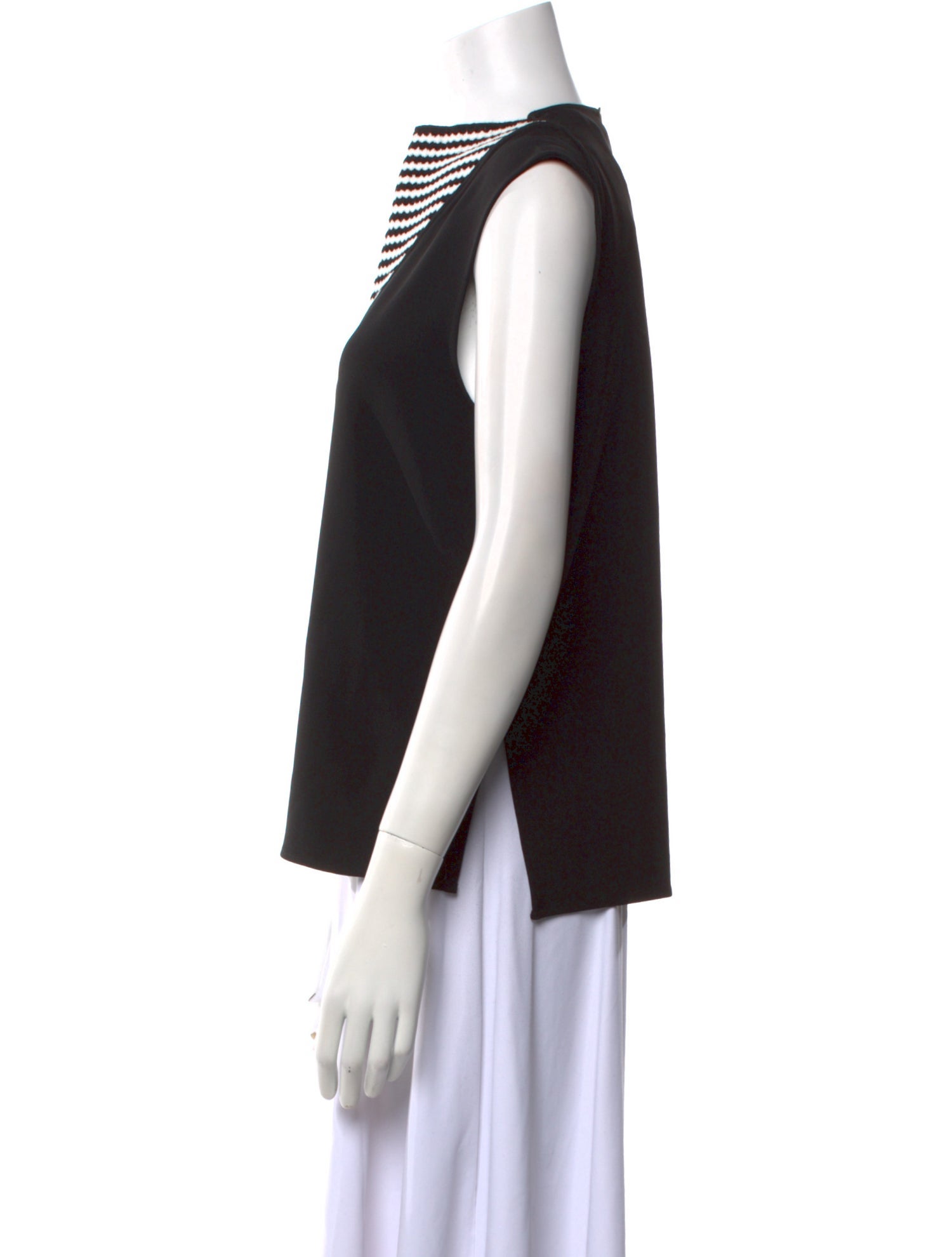 Proenza Schouler Bateau Neckline Sleeveless Top