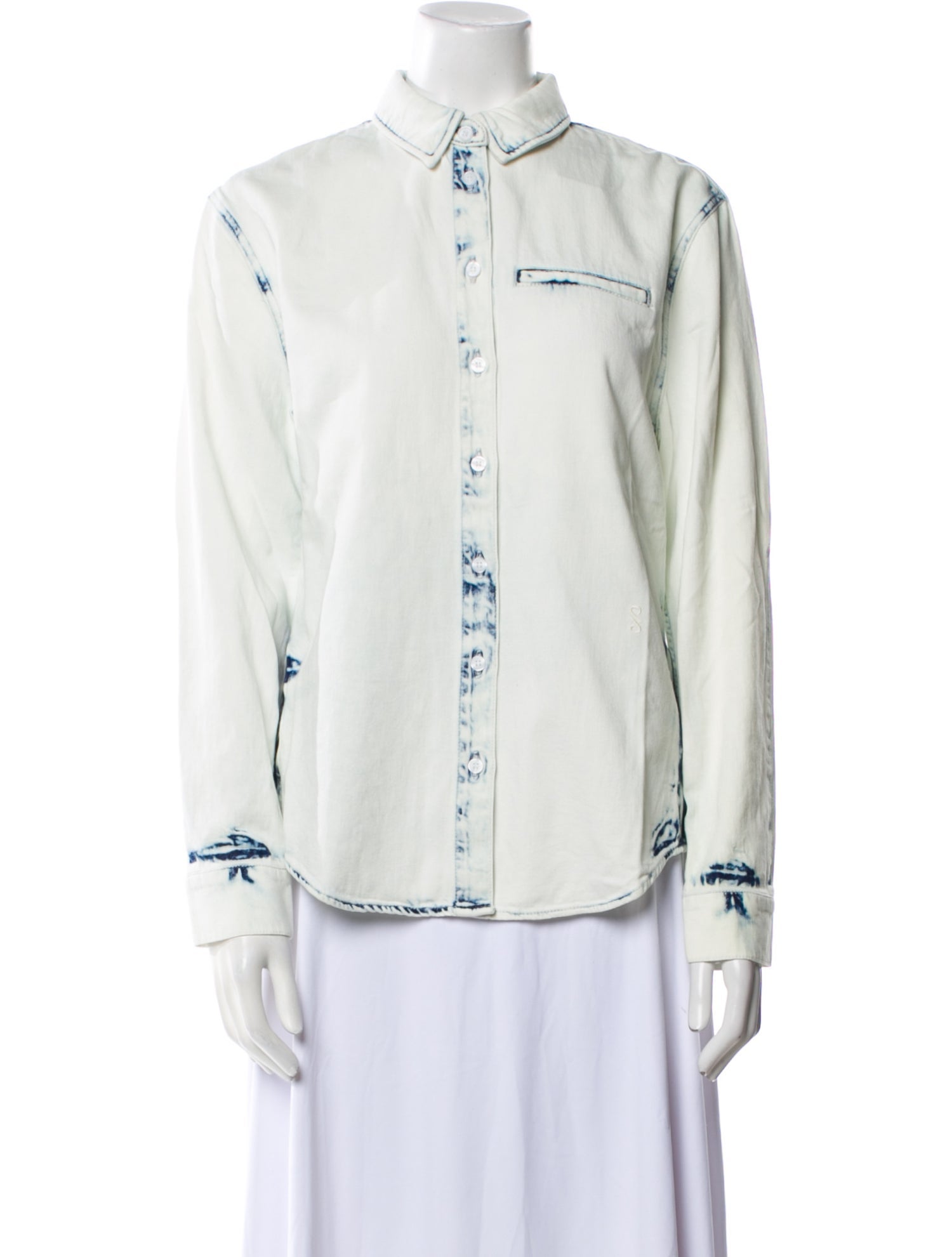 Proenza Schouler Long Sleeve Button-Up Top w/ Tags