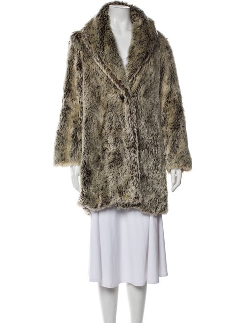 Proenza Schouler Mohair Animal Print Faux Fur Jacket
