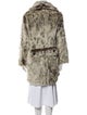 Proenza Schouler Mohair Animal Print Faux Fur Jacket