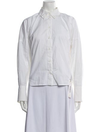 Proenza Schouler Long Sleeve Button-Up Top