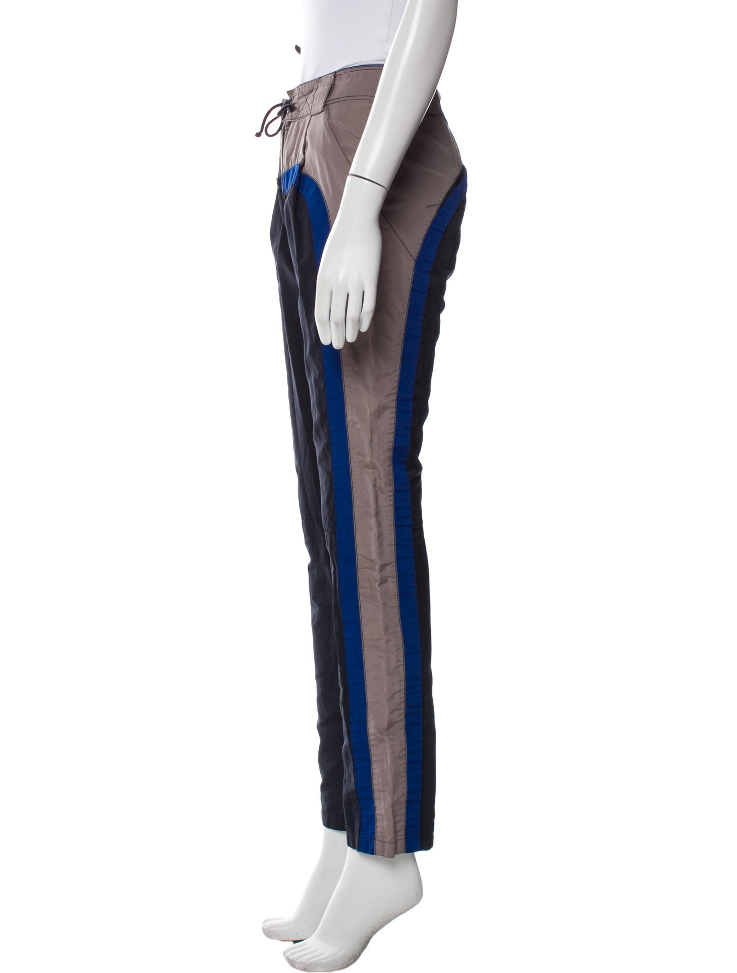 Proenza Schouler Colorblock Pattern Straight Leg Pants