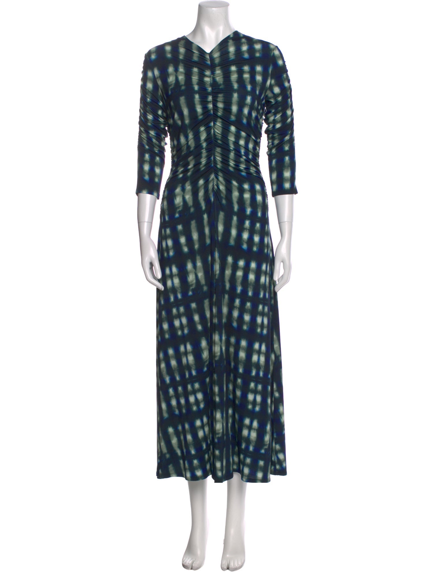 Proenza Schouler Plaid Print Long Dress