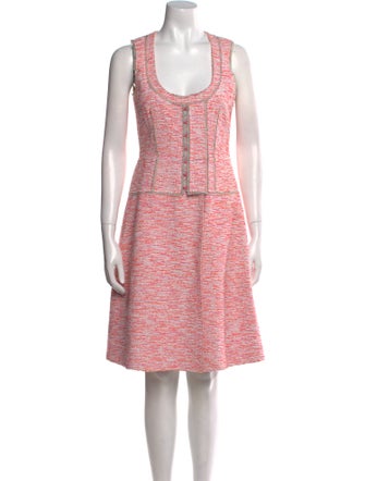 Proenza Schouler Tweed Pattern Knee-Length Dress