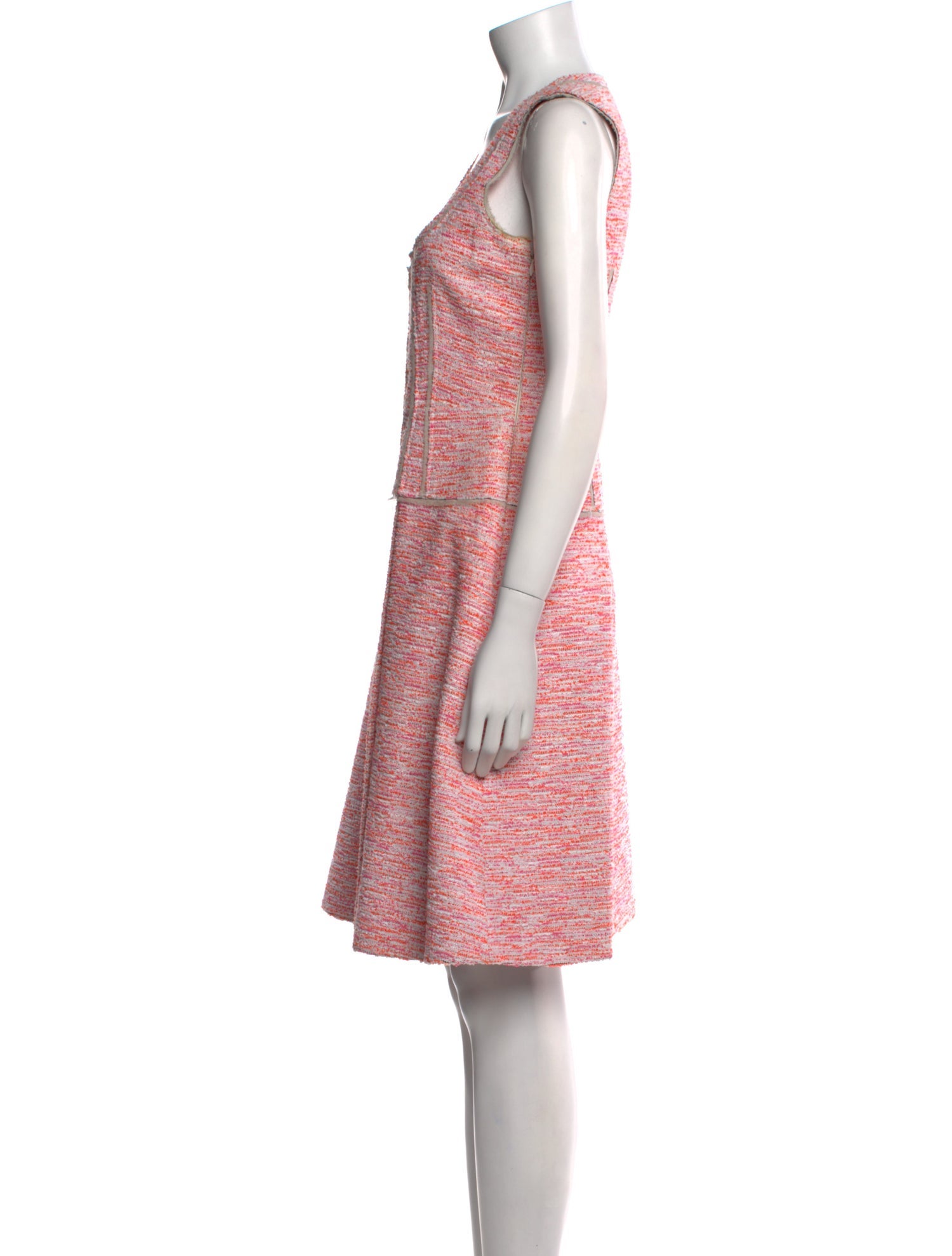 Proenza Schouler Tweed Pattern Knee-Length Dress