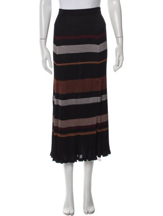 Proenza Schouler Striped Midi Length Skirt