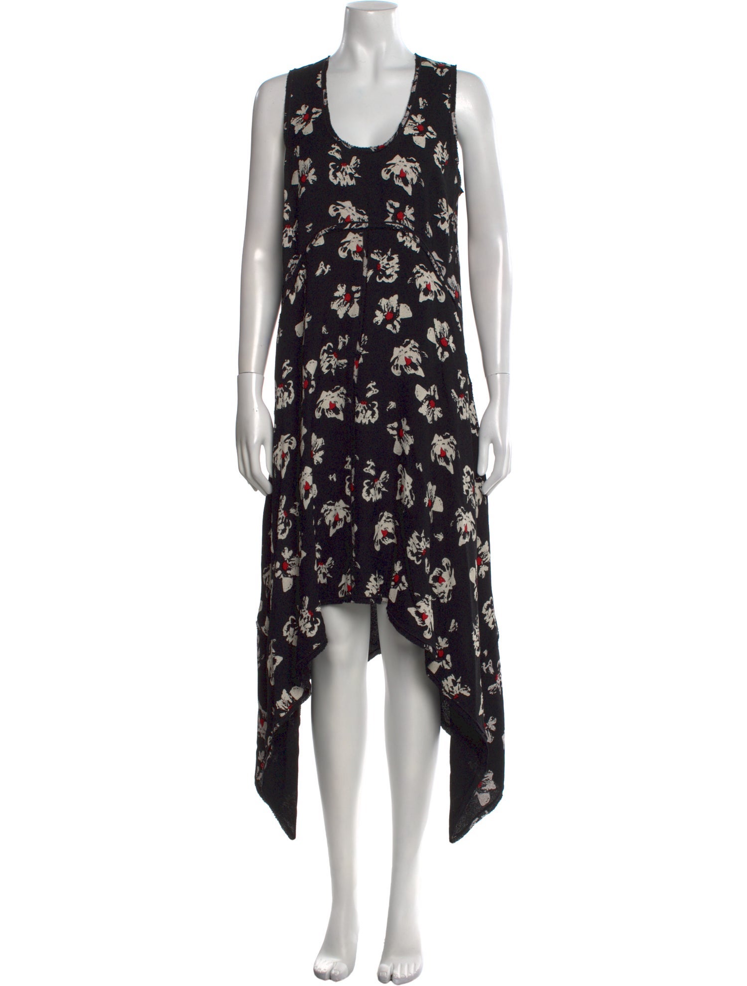 Proenza Schouler Floral Print Long Dress