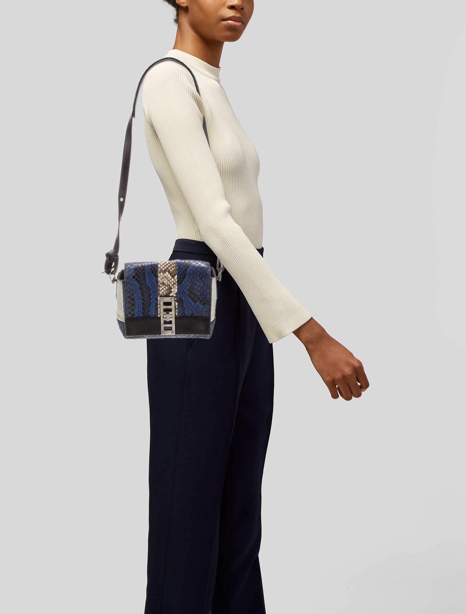Proenza Schouler Embossed Leather Shoulder Bag