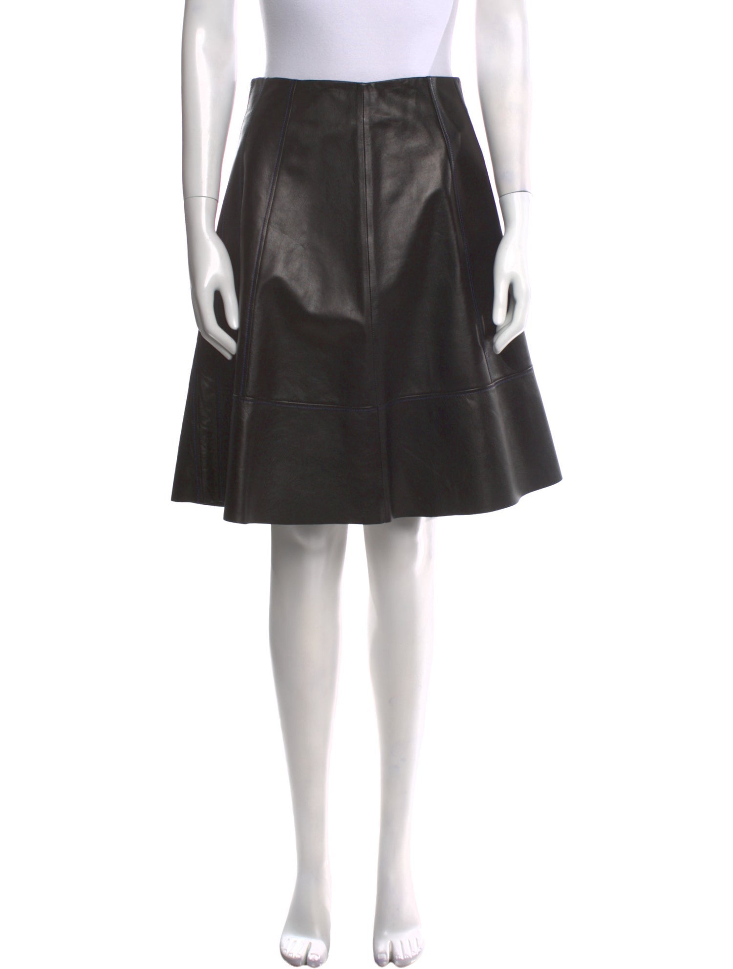 Proenza Schouler Lambskin Knee-Length Skirt