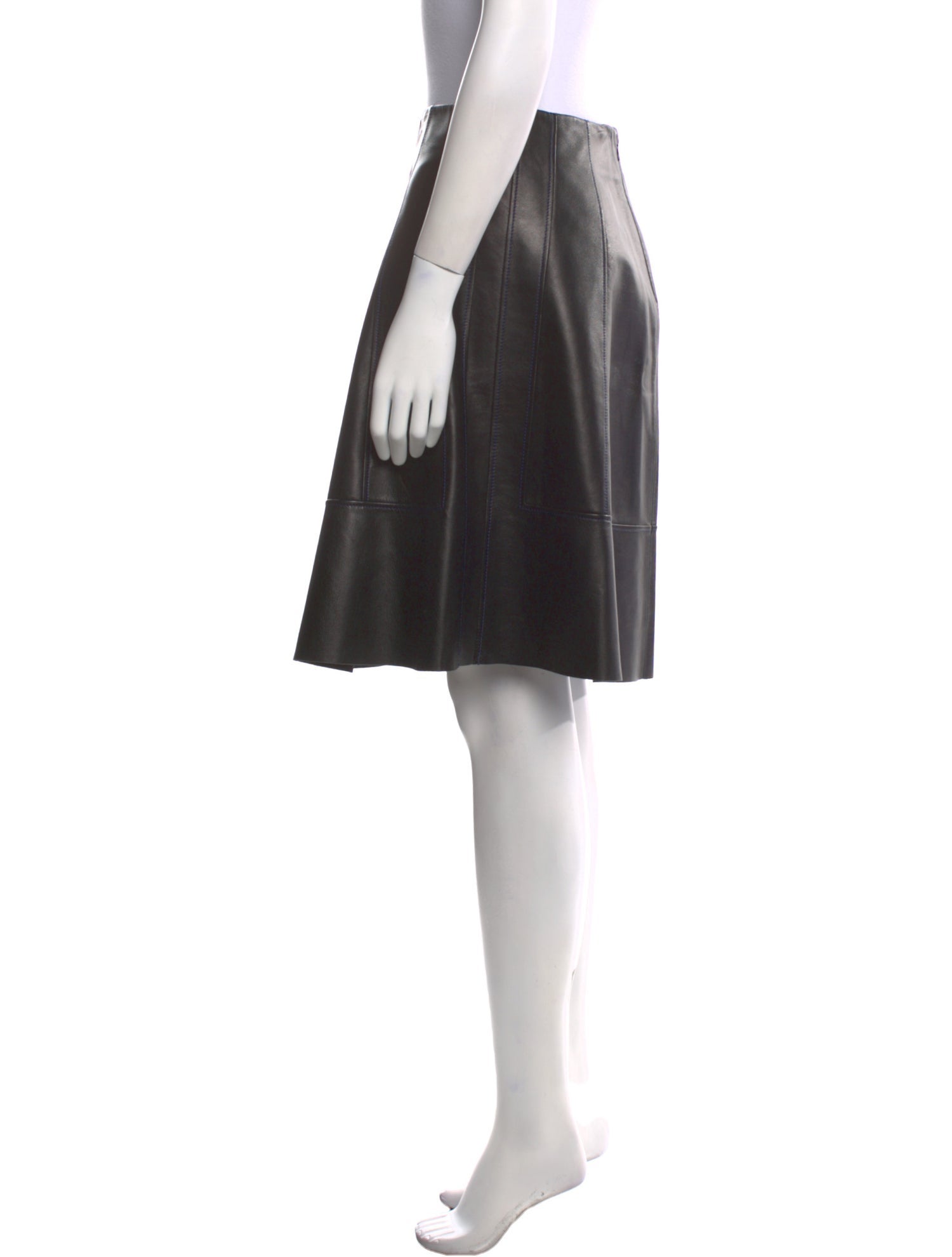 Proenza Schouler Lambskin Knee-Length Skirt