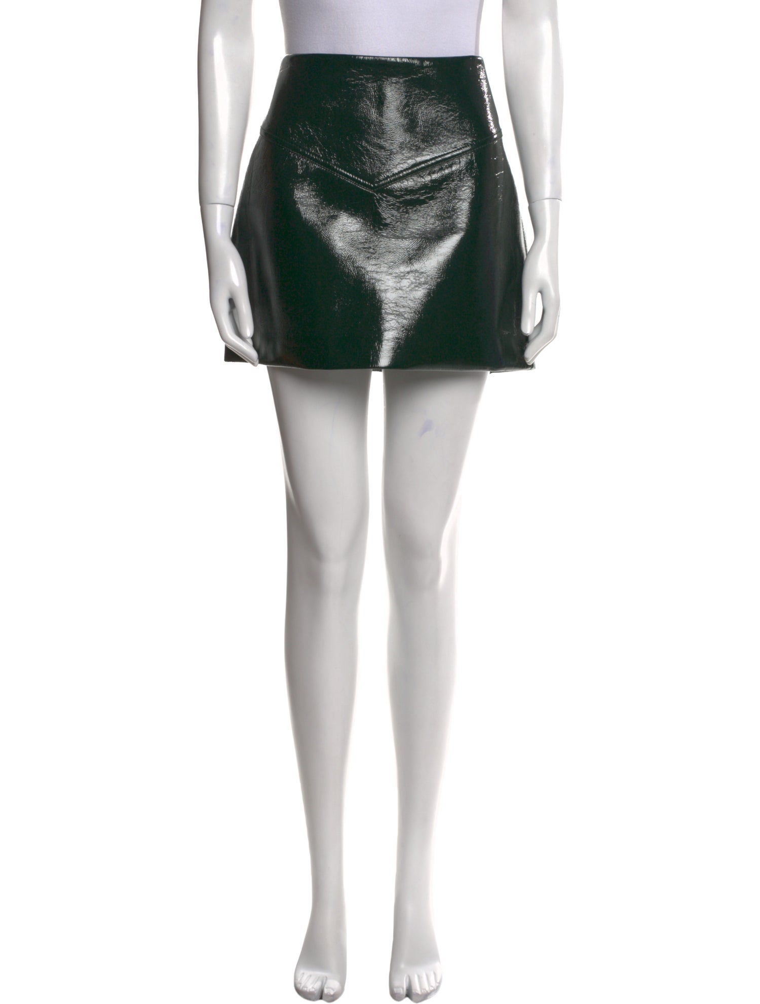 Proenza Schouler Leather Trim Embellishment Mini Skirt