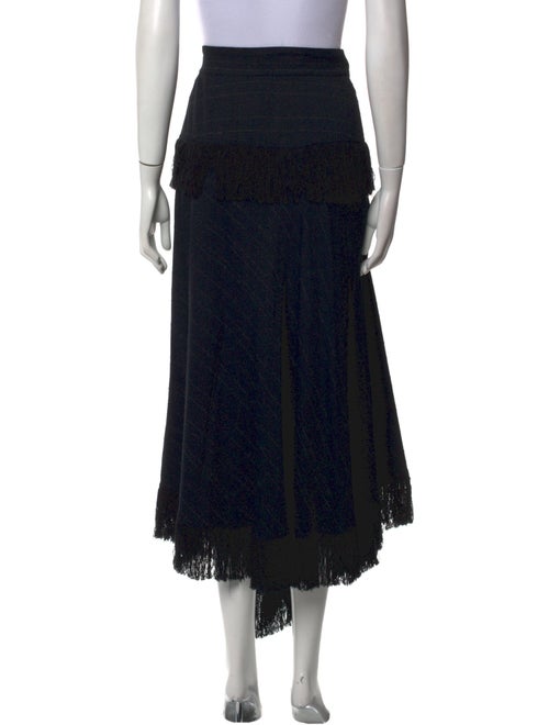Proenza Schouler Fringe Trim Accent Midi Length Skirt
