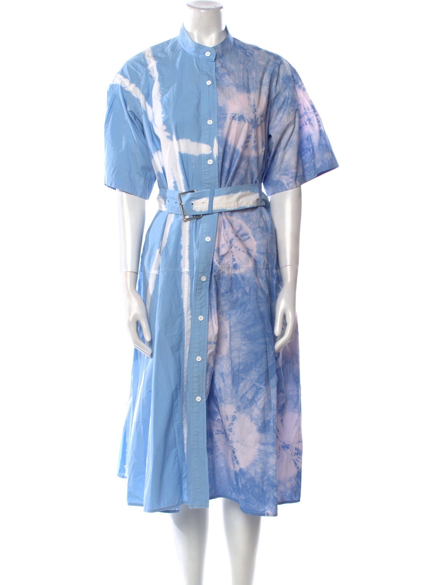 Proenza Schouler Tie-Dye Print Knee-Length Dress