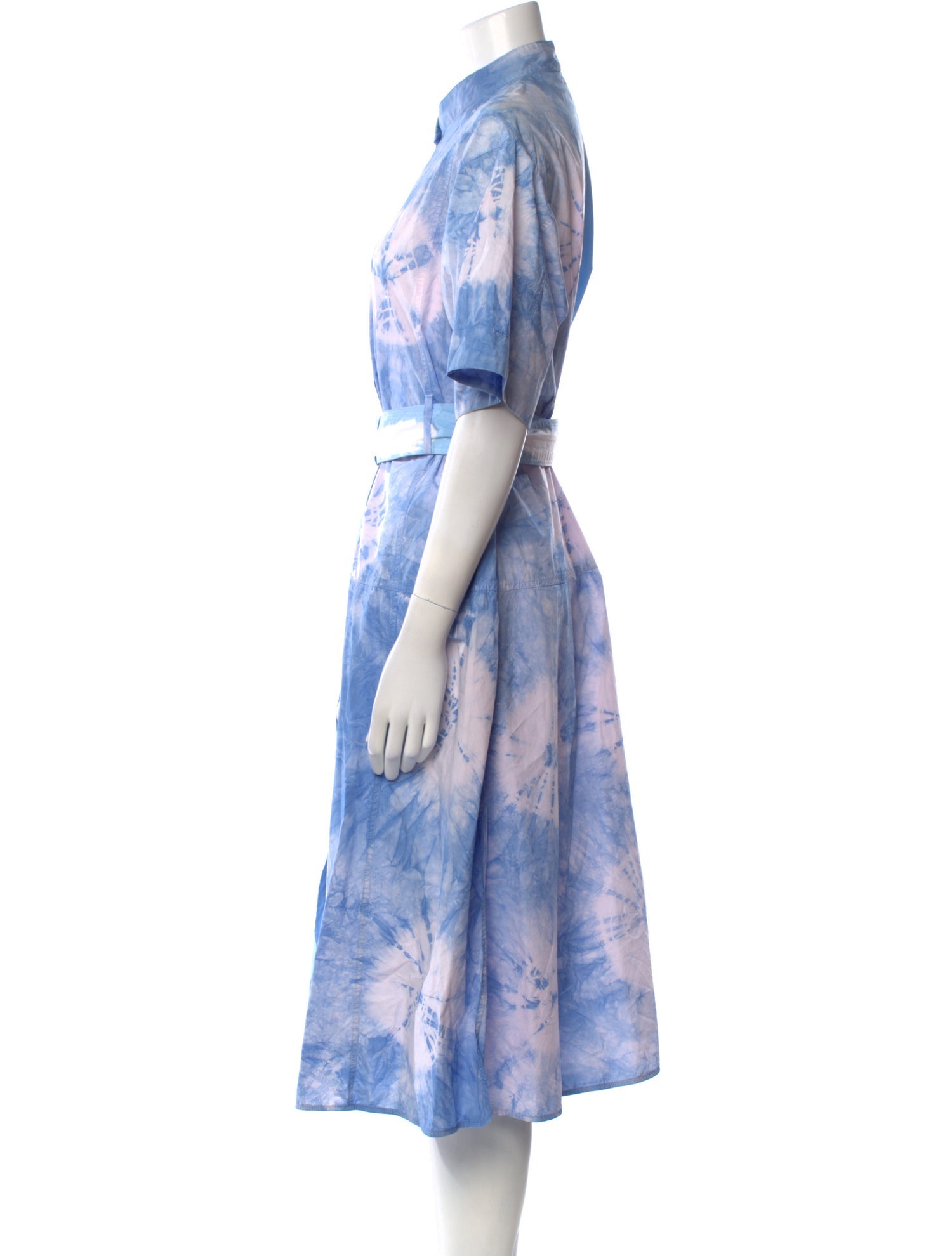 Proenza Schouler Tie-Dye Print Knee-Length Dress
