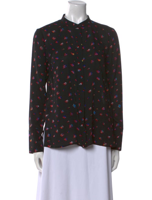Proenza Schouler Silk Printed Button-Up Top