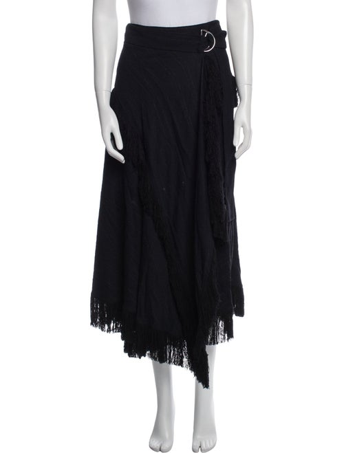 Proenza Schouler Fringe Trim Accent Long Skirt