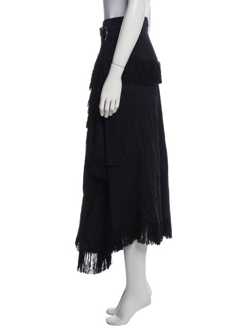 Proenza Schouler Fringe Trim Accent Long Skirt