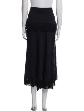 Proenza Schouler Fringe Trim Accent Long Skirt