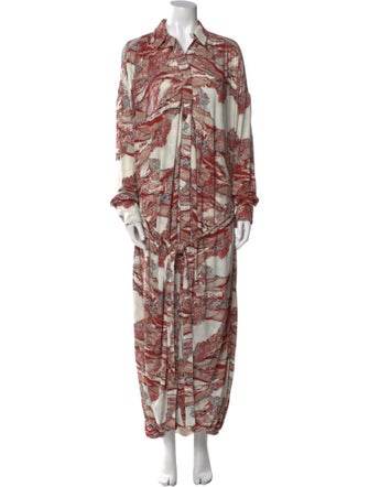 Proenza Schouler Printed Long Dress