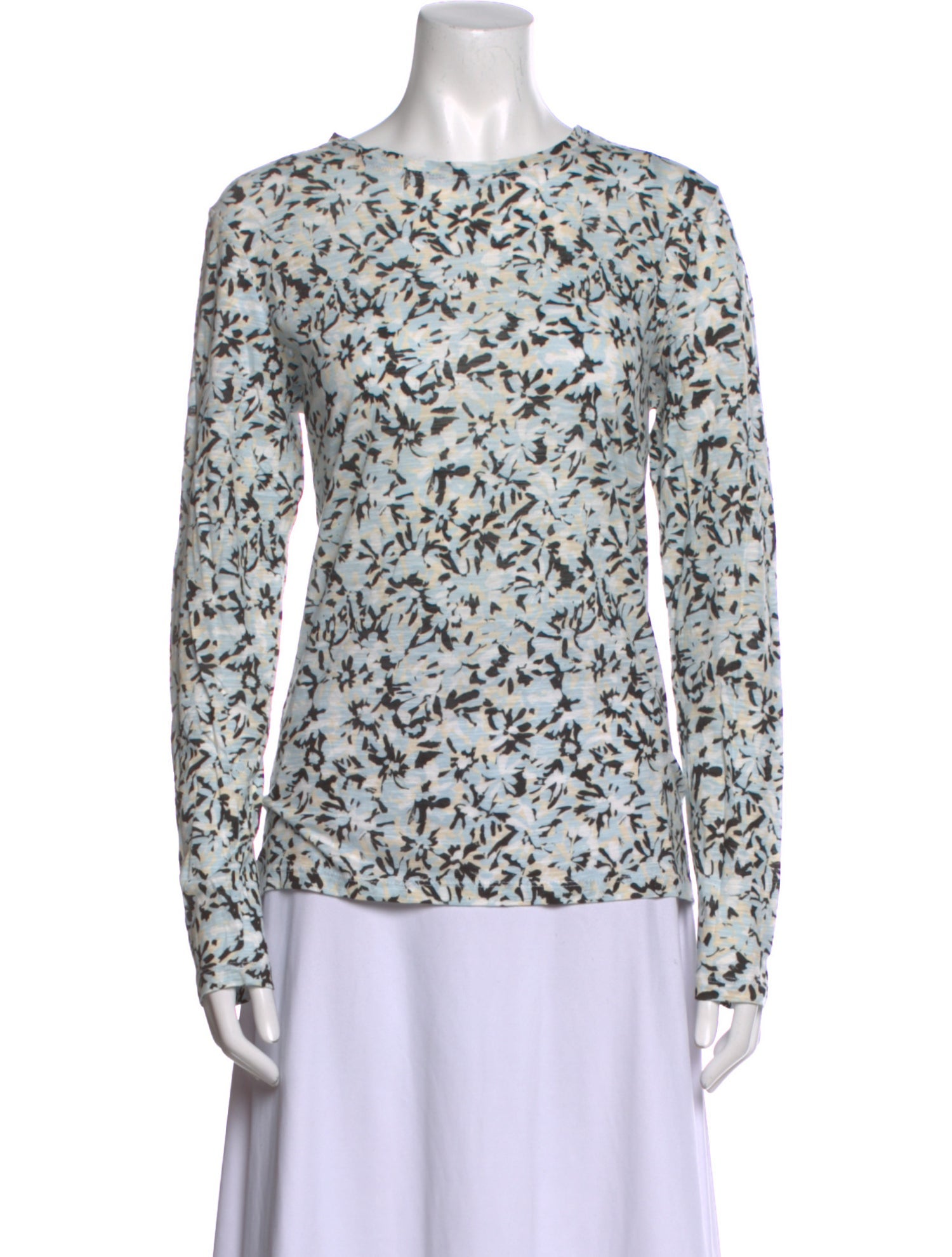 Proenza Schouler Printed Scoop Neck Top