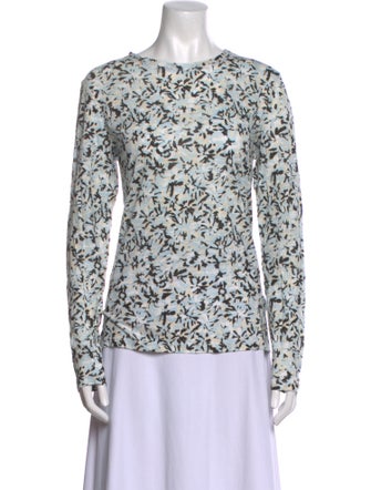 Proenza Schouler Printed Scoop Neck Top