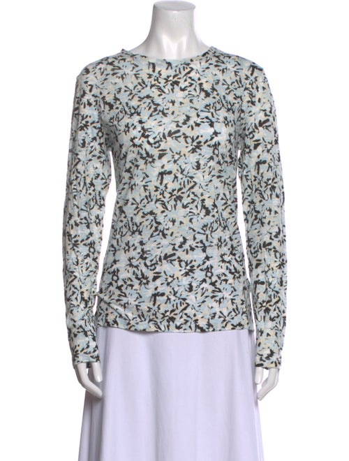 Proenza Schouler Printed Scoop Neck Top