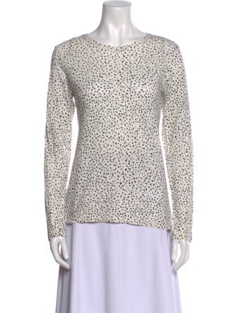 Proenza Schouler Printed Bateau Neckline Top