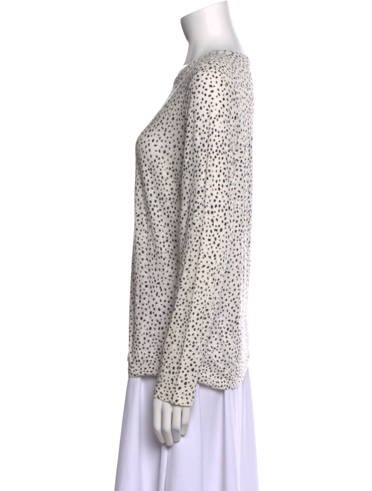 Proenza Schouler Printed Bateau Neckline Top