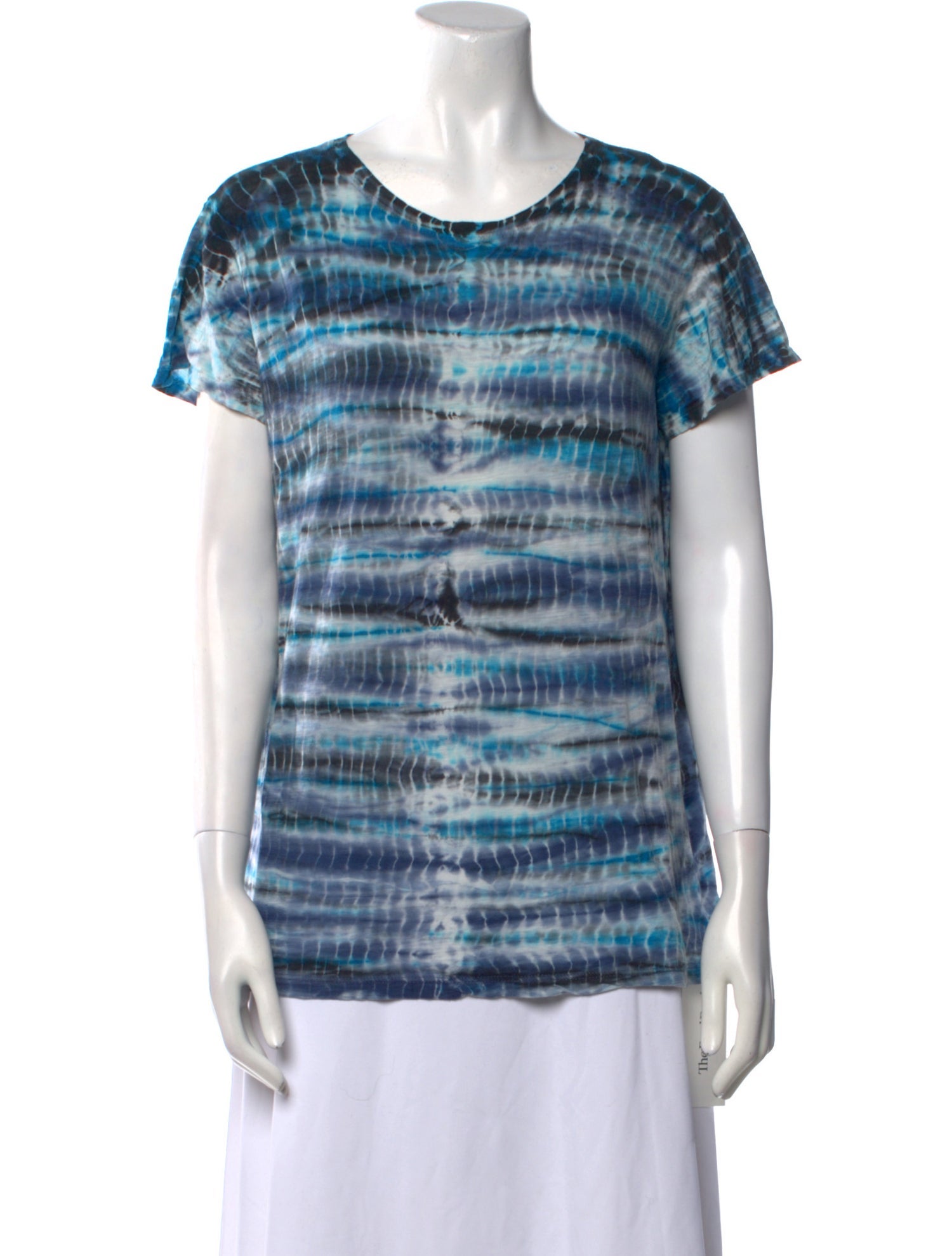 Proenza Schouler Tie-Dye Print Scoop Neck T-Shirt