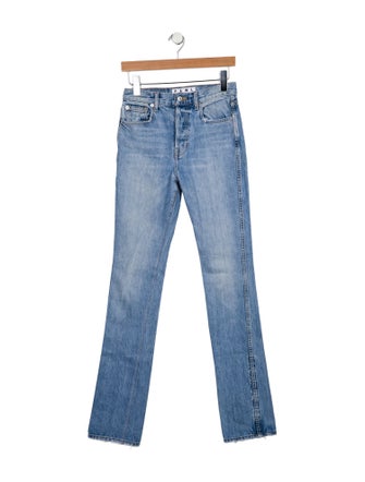 Proenza Schouler High-Rise Straight Leg Jeans