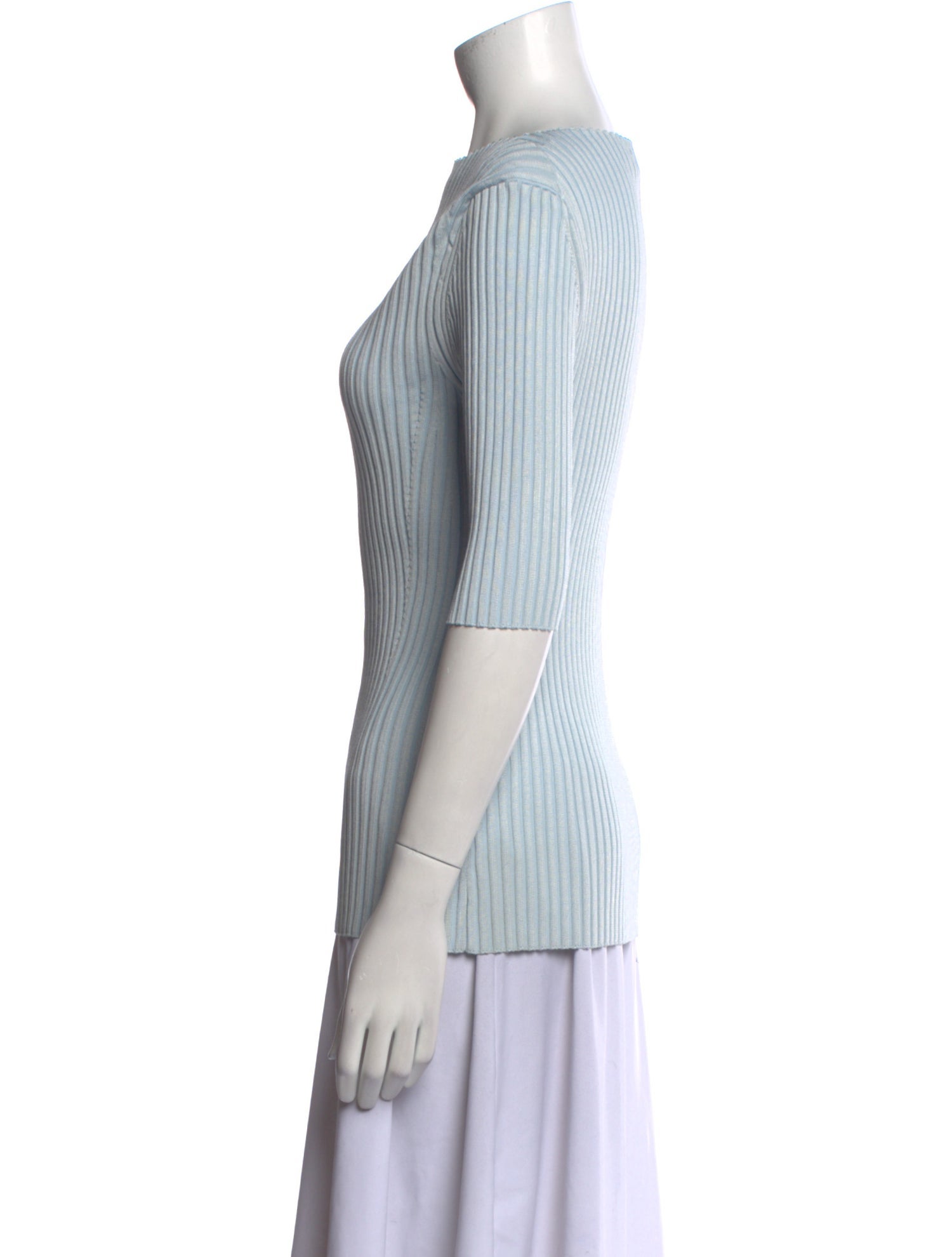 Proenza Schouler Striped Bateau Neckline Top