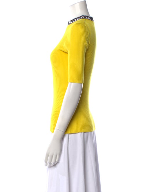 Proenza Schouler Mock Neck Three-Quarter Sleeve Top