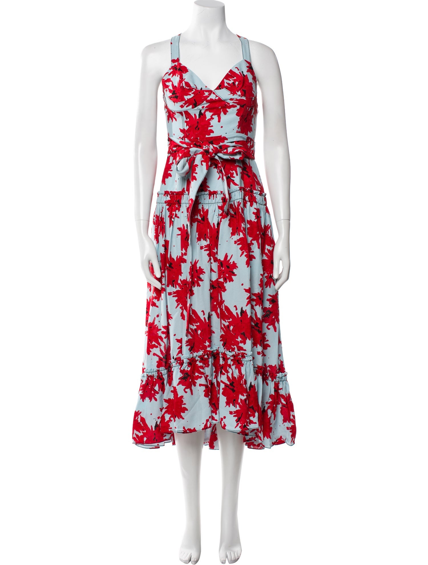 Proenza Schouler Floral Print Long Dress w/ Tags
