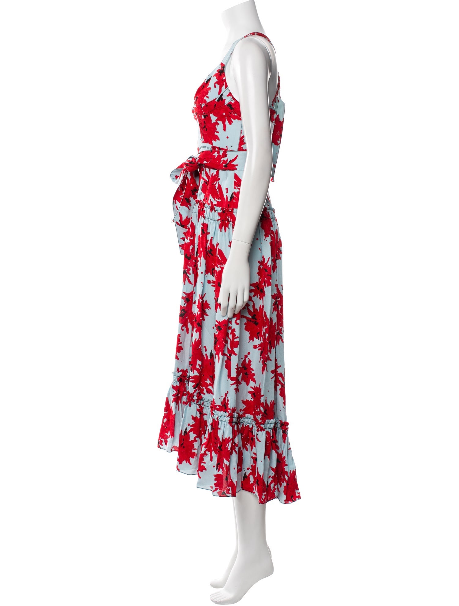 Proenza Schouler Floral Print Long Dress w/ Tags