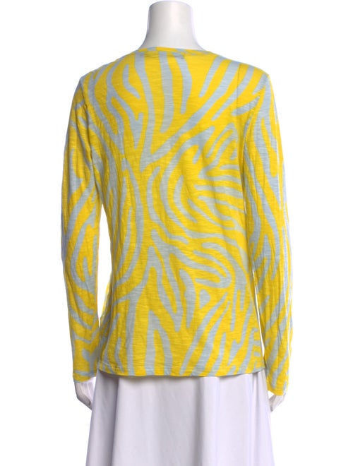 Proenza Schouler Printed Bateau Neckline T-Shirt