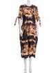 Proenza Schouler Floral Print Long Dress