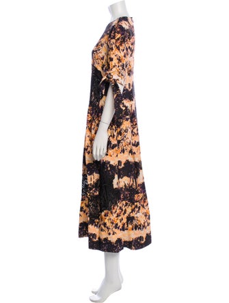 Proenza Schouler Floral Print Long Dress